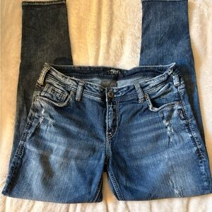 Silver Jeans Dark Blue Skinny Jeans